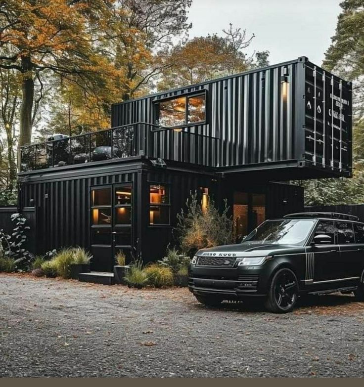 Courtyard container home